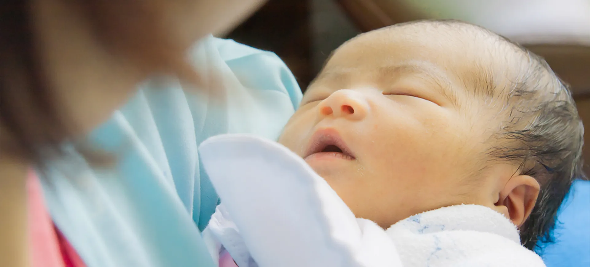 Newborn receiving hospital care
